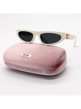 NEW MIU MIU SUNGLASSES MU07ZS 1425S0 WHITE MU 07ZS 1425S0 WOMEN SMU 07Z 1425S0